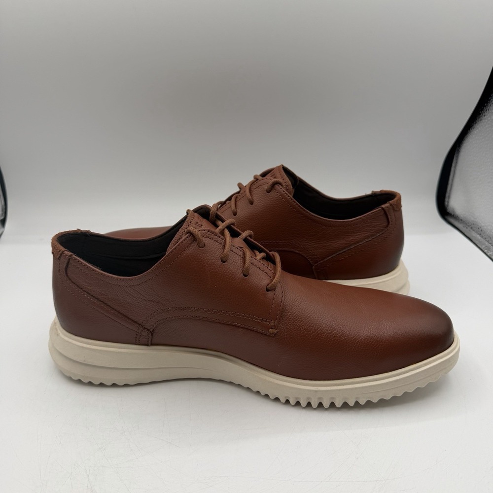 Cole Haan Grand+ Plain Toe Oxfords Men Sz 8.5 M British Tan Leather Shoes C36935 - Picture 7 of 12